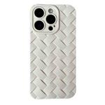 For iPhone 12 Vintage Braided Texture Skin Phone Case(White)