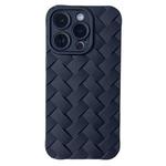 For iPhone 12 Pro Max Vintage Braided Texture Skin Phone Case(Black)