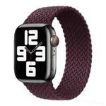 Nylon Single-turn Braided Watch Band For Apple Watch Series 8&7 41mm / SE 2&6&SE&5&4 40mm / 3&2&1 38mm, Length:135mm (Crimson Cherry)