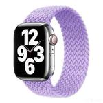 Nylon Single-turn Braided Watch Band For Apple Watch Series 8&7 41mm / SE 2&6&SE&5&4 40mm / 3&2&1 38mm, Length:135mm (Lavender Purple)