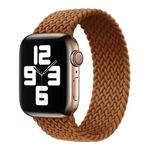 Nylon Single-turn Braided Watch Band For Apple Watch Series 8&7 41mm / SE 2&6&SE&5&4 40mm / 3&2&1 38mm, Length:135mm(Coffee)