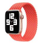 Nylon Single-turn Braided Watch Band For Apple Watch Series 8&7 41mm / SE 2&6&SE&5&4 40mm / 3&2&1 38mm, Length:145mm(Bright Orange)