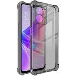 For OPPO K10 5G India/A77 5G 2022/A57 5G 2022 imak Shockproof Airbag TPU Phone Case(Transparent Black)