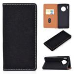 For Huawei Mate 30 Pro Solid Color Frosted Magnetic Horizontal Flip Leather Case with Card Slots & Holder(Black)
