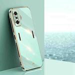 For Xiaomi Redmi K50 Gaming XINLI Straight Edge 6D Electroplate TPU Phone Case(Mint Green)