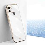 For Xiaomi Redmi A1+ XINLI Straight Edge 6D Electroplate TPU Phone Case(White)