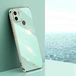 For Xiaomi Redmi A1+ XINLI Straight Edge 6D Electroplate TPU Phone Case(Mint Green)