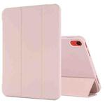 For iPad 10th Gen 10.9 2022 Tri-fold Holder Tablet Leather Case(Pink)