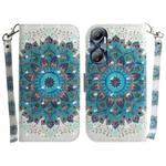 For Infinix Hot 20 3D Colored Horizontal Flip Leather Phone Case(Peacock Wreath)