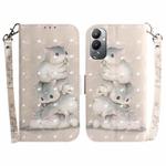 For Tecno Pova 4 3D Colored Horizontal Flip Leather Phone Case(Squirrels)