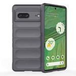 For Google Pixel 7 Magic Shield TPU + Flannel Phone Case(Dark Grey)