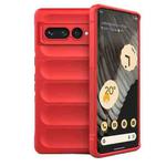 For Google Pixel 7 Pro Magic Shield TPU + Flannel Phone Case(Red)