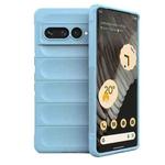 For Google Pixel 7 Pro Magic Shield TPU + Flannel Phone Case(Light Blue)