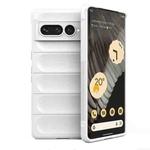 For Google Pixel 7 Pro Magic Shield TPU + Flannel Phone Case(White)