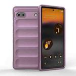 For Google Pixel 6a Magic Shield TPU + Flannel Phone Case(Purple)