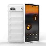 For Google Pixel 6a Magic Shield TPU + Flannel Phone Case(White)