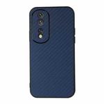 For Honor 80 Carbon Fiber Texture Shockproof Phone Case(Blue)