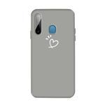 For Galaxy A11 / M11 Frosted Candy-Colored Ultra-thin TPU Phone(Grey)