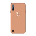 For Galaxy A01 Frosted Candy-Colored Ultra-thin TPU Phone(Orange)