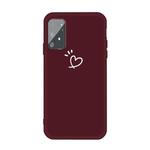 For Galaxy A91 / S10 Lite Frosted Candy-Colored Ultra-thin TPU Phone(Wine Red)