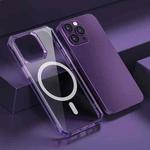 For iPhone 13 Pro Max TPU Four-corner Airbag Shockproof Magsafe Phone Case(Purple)