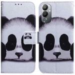 For Tecno Pova 4 Coloured Drawing Flip Leather Phone Case(Panda)
