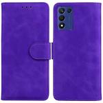 For Realme Q3S / Q3T / 9 SE / 9 5G Speed Skin Feel Pure Color Flip Leather Phone Case(Purple)