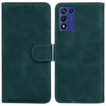 For Realme Q3S / Q3T / 9 SE / 9 5G Speed Skin Feel Pure Color Flip Leather Phone Case(Green)