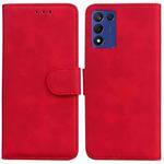 For Realme Q3S / Q3T / 9 SE / 9 5G Speed Skin Feel Pure Color Flip Leather Phone Case(Red)