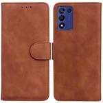 For Realme Q3S / Q3T / 9 SE / 9 5G Speed Skin Feel Pure Color Flip Leather Phone Case(Brown)
