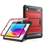 For iPad Air 4 2020/Air 5 2022 10.9 Explorer Tablet Protective Case with Pen Slot(Red)