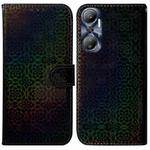 For Infinix Hot 20 Colorful Magnetic Buckle Leather Phone Case(Black)