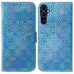 For Tecno Pova Neo 2 Colorful Magnetic Buckle Leather Phone Case(Blue)
