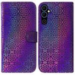 For Tecno Pova Neo 2 Colorful Magnetic Buckle Leather Phone Case(Purple)