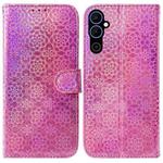 For Tecno Pova Neo 2 Colorful Magnetic Buckle Leather Phone Case(Pink)