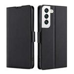 For Samsung Galaxy S23 5G Ultra-thin Voltage Side Buckle Horizontal Flip Leather Phone Case(Black)