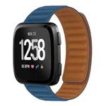 For Fitbit Versa 4 / 3 / Sense 2 20mm Silicone Magnetic Watch Band(Cape Blue)