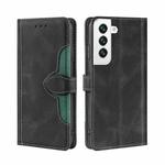 For Samsung Galaxy S23+ 5G Skin Feel Magnetic Buckle Leather Phone Case(Black)