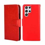 For Samsung Galaxy S23 Ultra 5G Crystal Texture Leather Phone Case(Red)