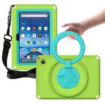 For Amazon Kindle Fire HD7 2022 EVA + PC Shockproof Tablet Case with Waterproof Frame(Grass Green)