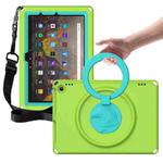 For Amazon Kindle Fire HD10 2021 EVA + PC Shockproof Tablet Case with Waterproof Frame(Grass Green)
