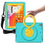 For iPad 5 / 7 / 6 / 8 / 9 EVA + PC Shockproof Tablet Case with Waterproof Frame(Glacier Green)