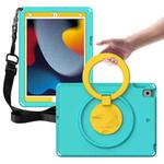 For iPad Pro 10.5 2019/2017 / 10.2 2021/2019 EVA + PC Shockproof Tablet Case with Waterproof Frame(Glacier Green)