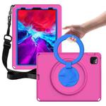 For iPad Pro 11 2022/2021/2020/2018 / Air5 10.9 2022 / Air4 10.9 2020 EVA + PC Shockproof Tablet Case with Waterproof Frame(Rose Red)