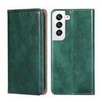 For Samsung Galaxy S23 5G Gloss Oil Solid Color Magnetic Leather Phone Case(Green)