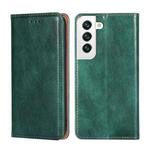 For Samsung Galaxy S23+ 5G Gloss Oil Solid Color Magnetic Leather Phone Case(Green)