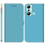 For Infinix Hot 20i Imitated Mirror Surface Leather Phone Case(Blue)