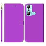 For Infinix Hot 20i Imitated Mirror Surface Leather Phone Case(Purple)
