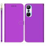 For Infinix Hot 20s Imitated Mirror Surface Leather Phone Case(Purple)