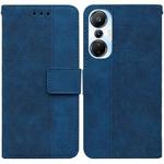 For Infinix Hot 20s Geometric Embossed Leather Phone Case(Blue)